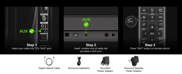 Barra de Som 5.1 ULTIMEA Aura A30 – Som Envolvente com Controlo por App - Image 24